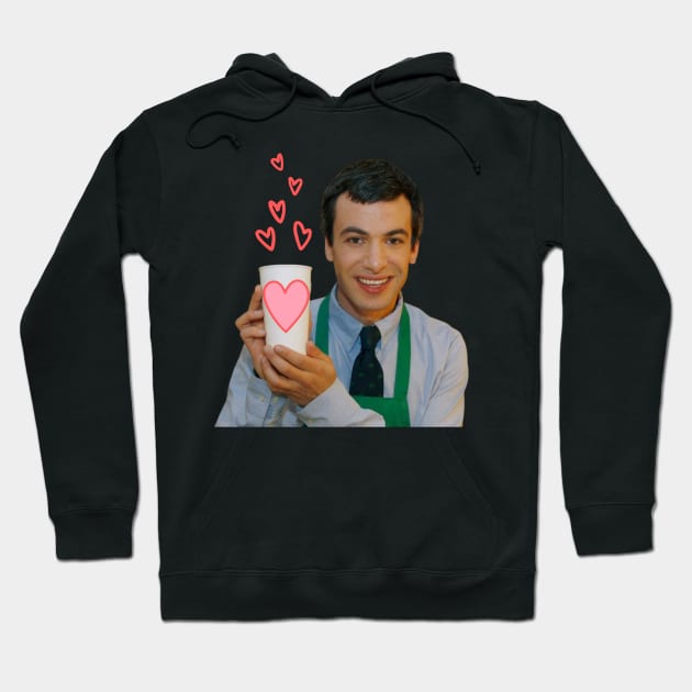 Nathan Fielder Cup of Love Hoodie by Shoppetite